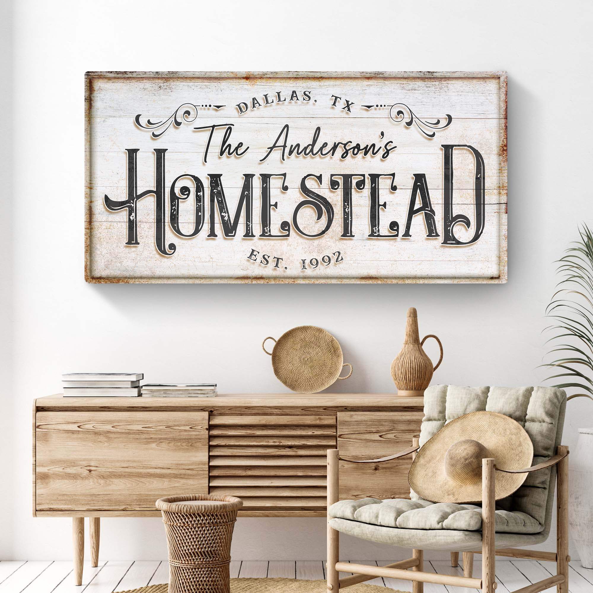 Homestead Sign VII - Tailored Canvases - Flyclothing LLC