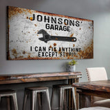Garage Sign - Tailored Canvases - Flyclothing LLC