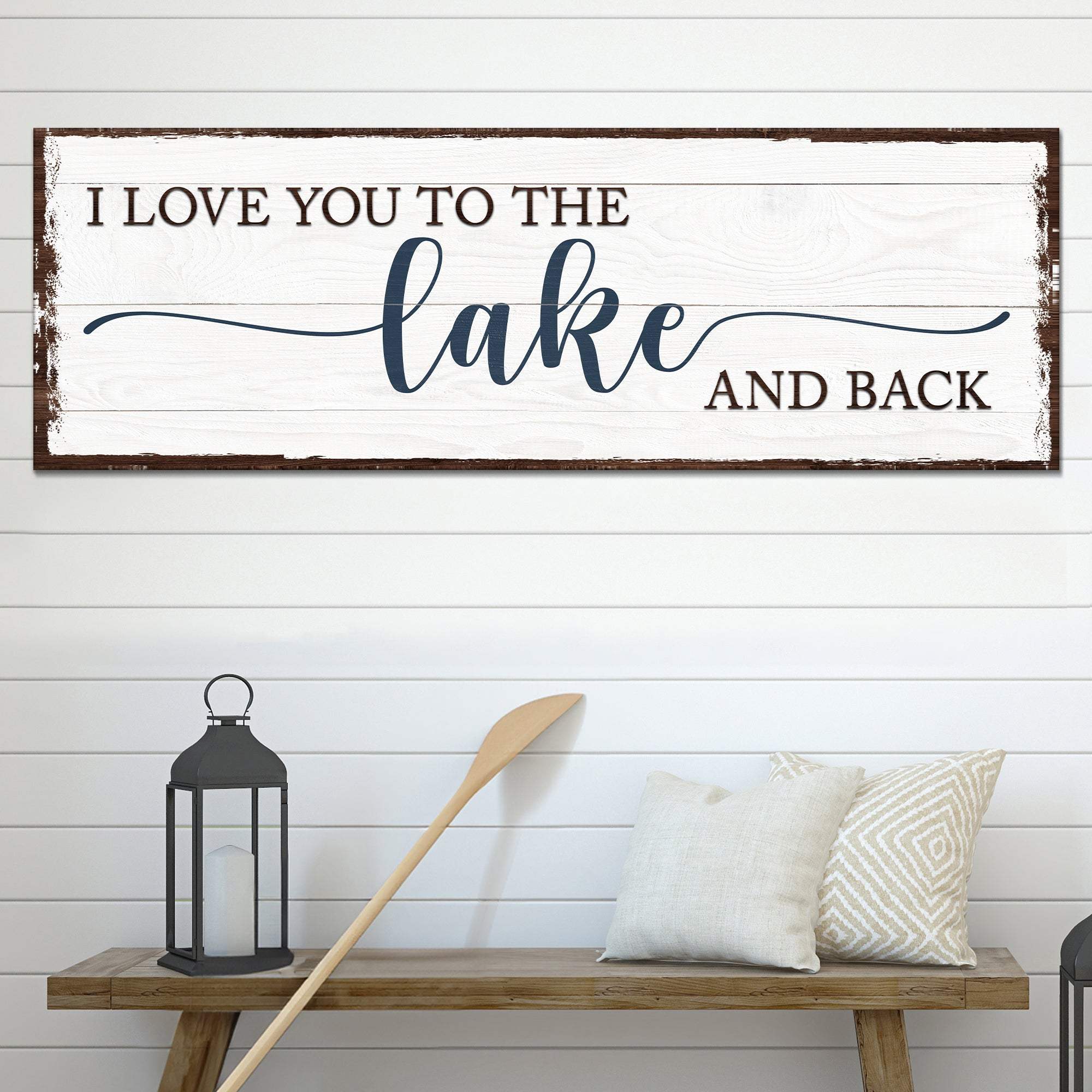 Love You To The Lake And Back Sign III - Tailored Canvases - Flyclothing LLC