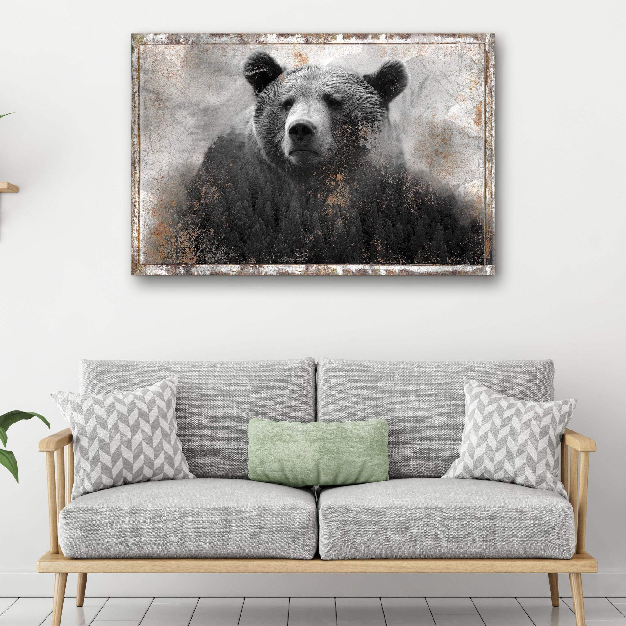 Animals Forest Bear Brown Canvas Wall Art - Tailored Canvases - Flyclothing LLC