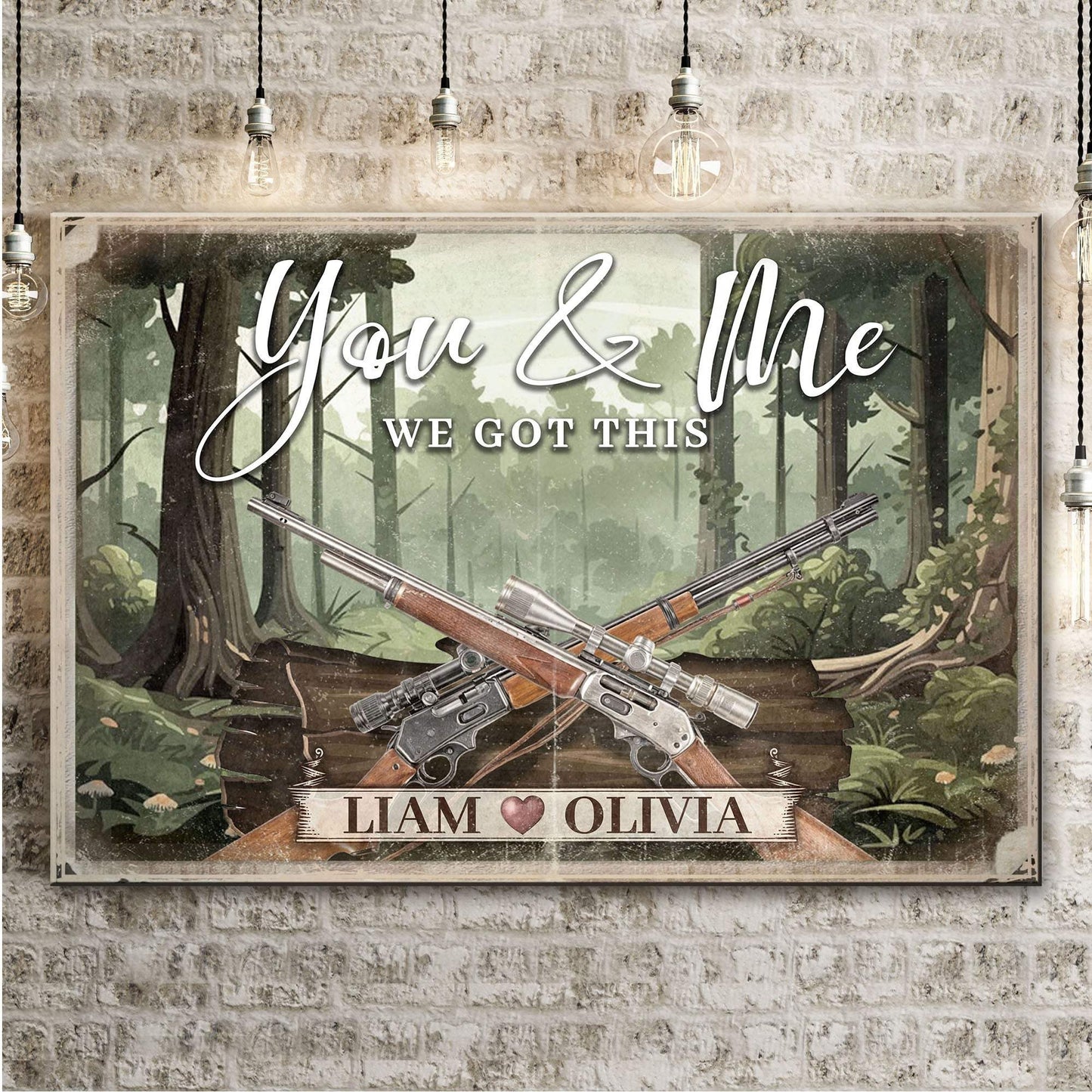 Gun Themed We Got This Couple Sign - Tailored Canvases - Flyclothing LLC