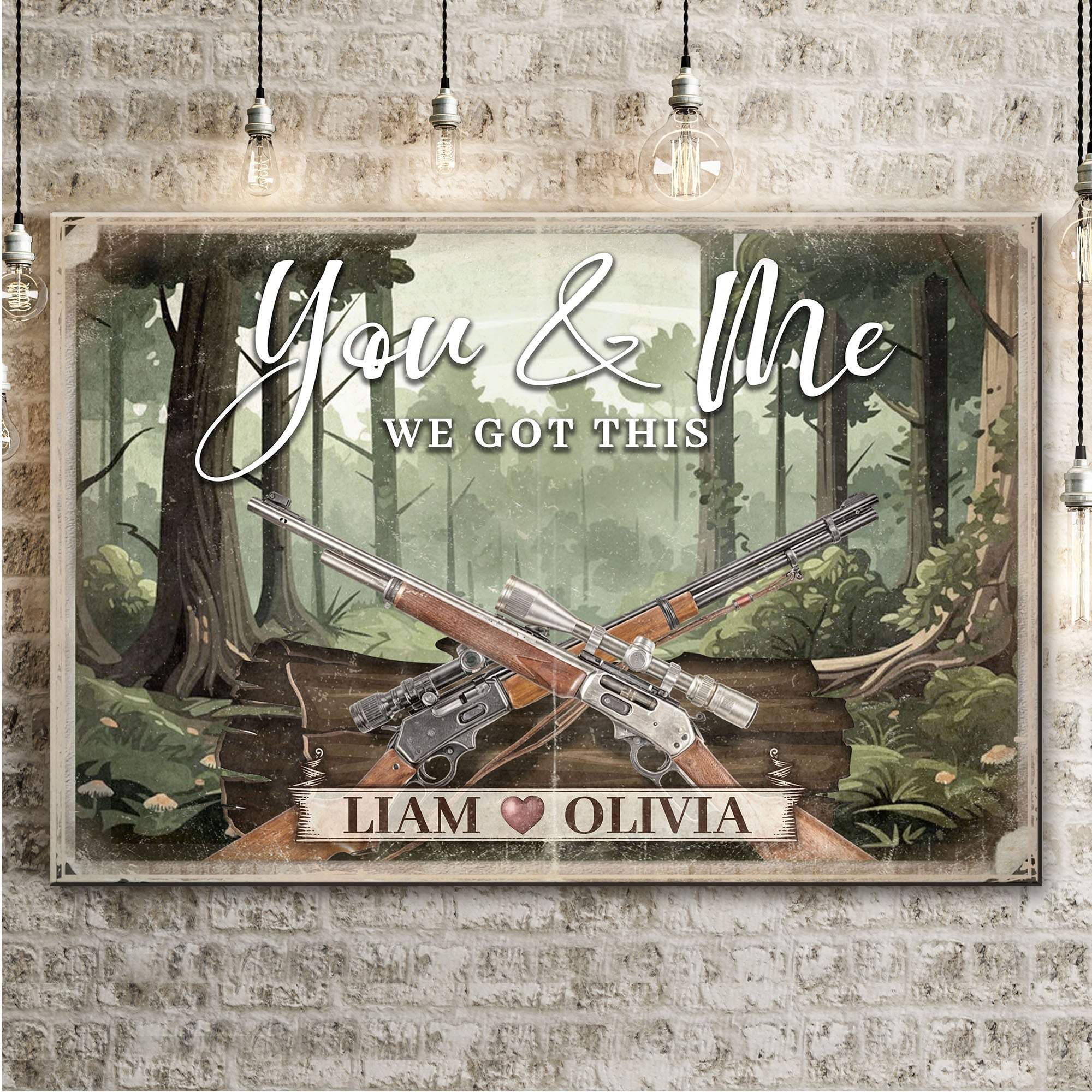 Gun Themed We Got This Couple Sign - Tailored Canvases - Flyclothing LLC