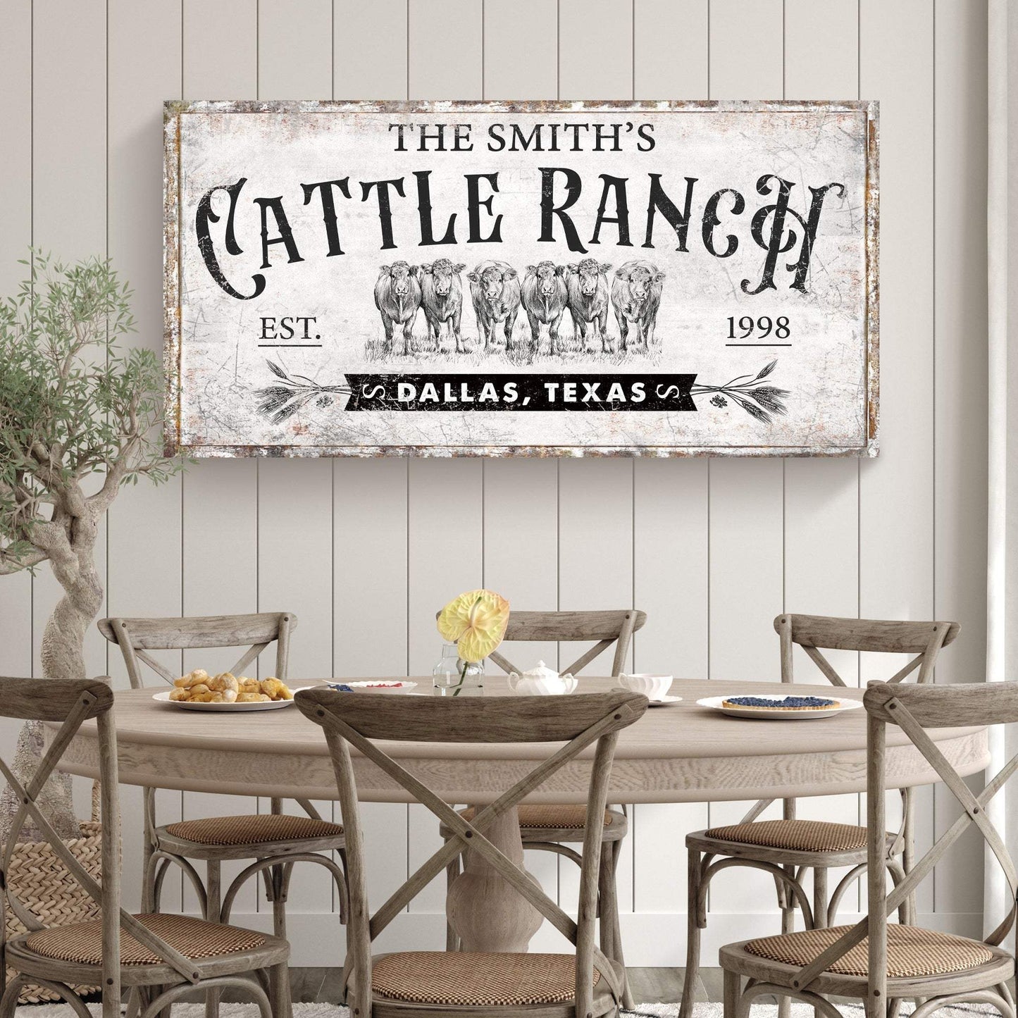 Branded Cattle Ranch Sign VI - Tailored Canvases - Flyclothing LLC