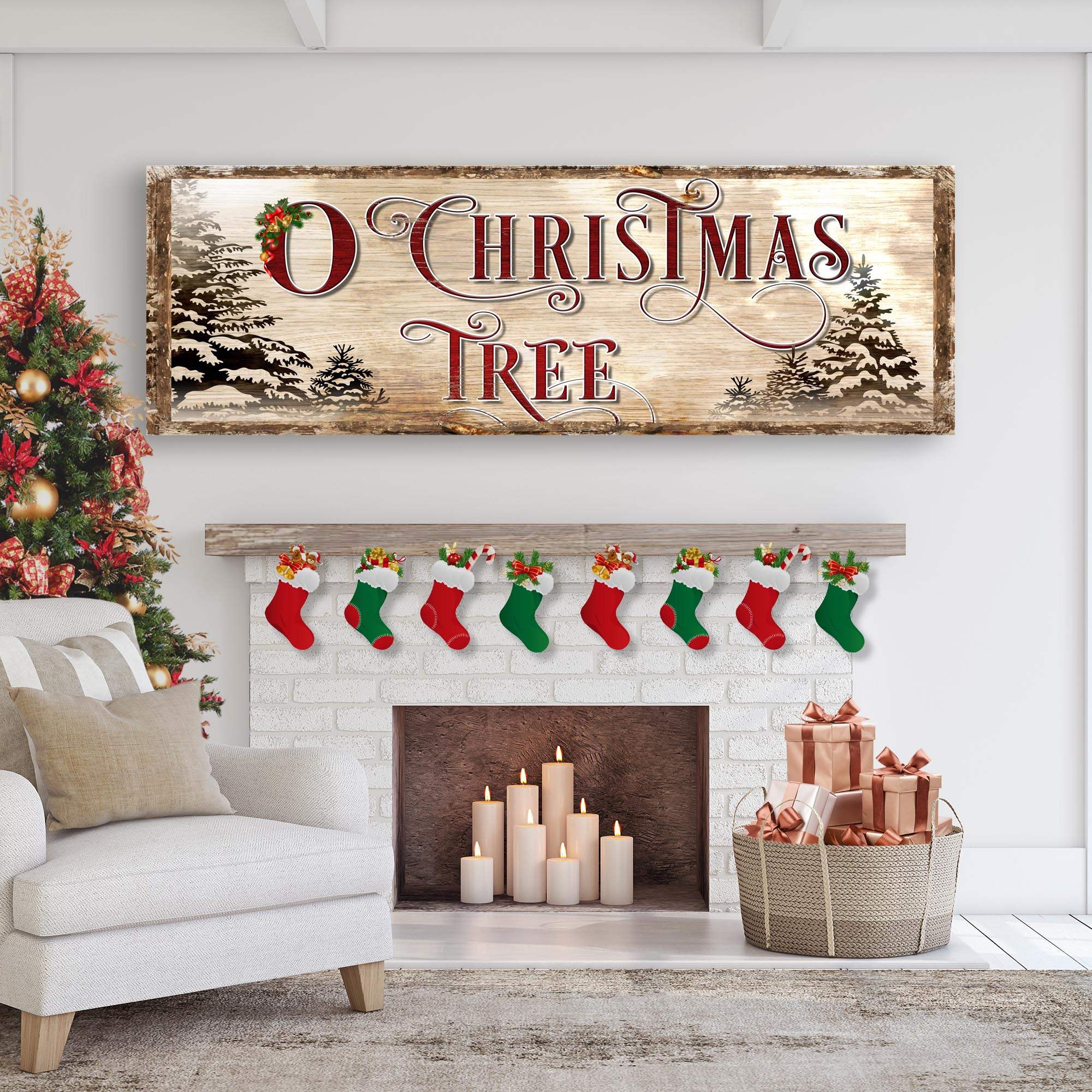 O Christmas Tree Sign - Tailored Canvases - Flyclothing LLC