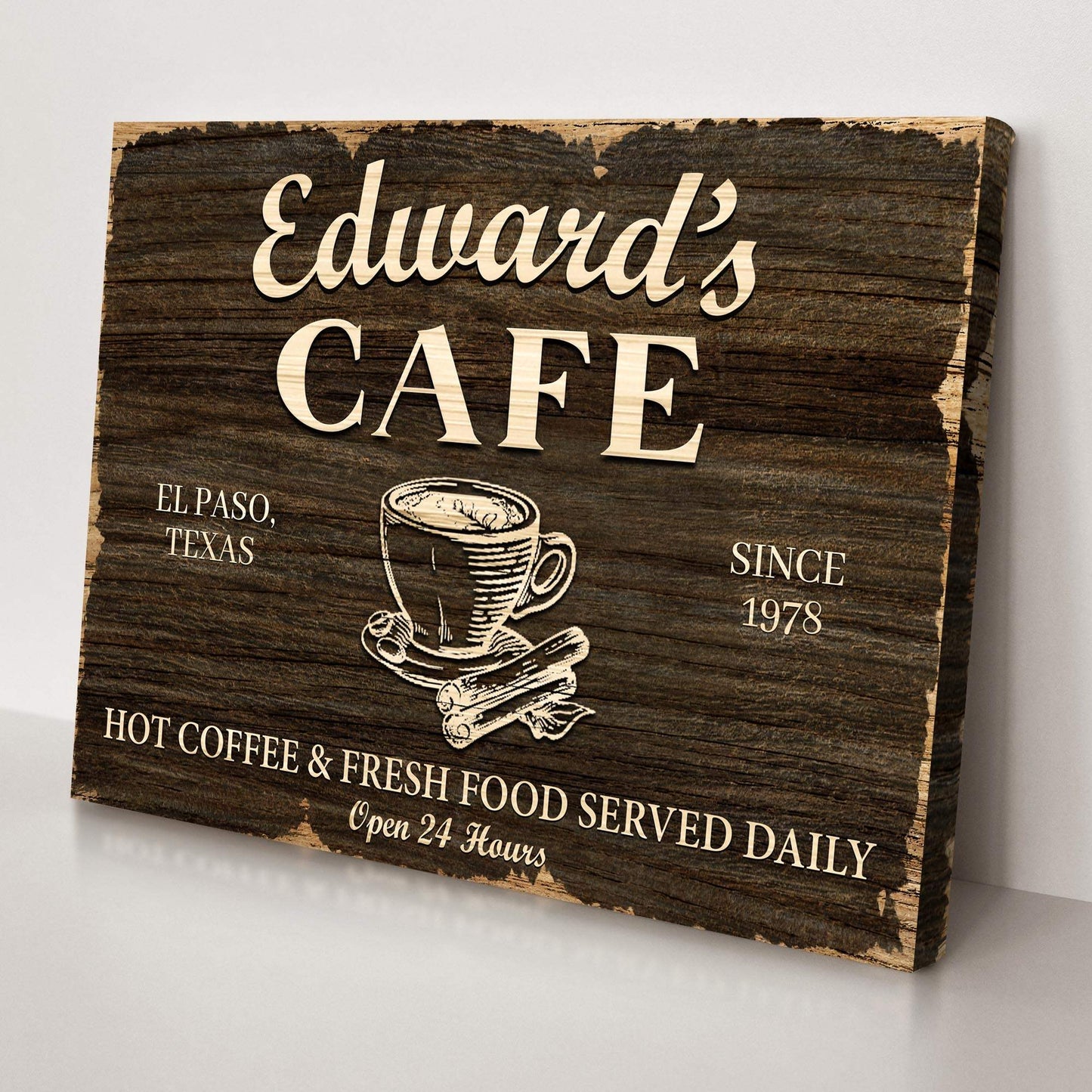 Cafe Sign III - Tailored Canvases - Flyclothing LLC