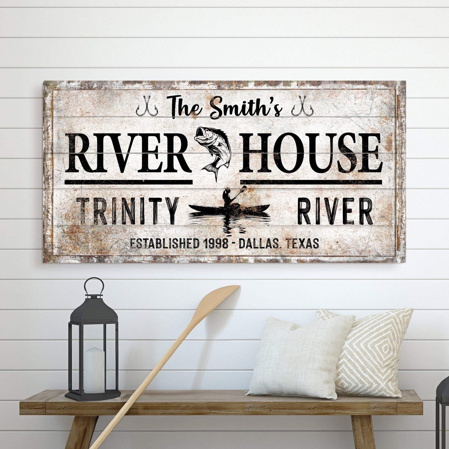 Personalized River House Sign II - Tailored Canvases - Flyclothing LLC