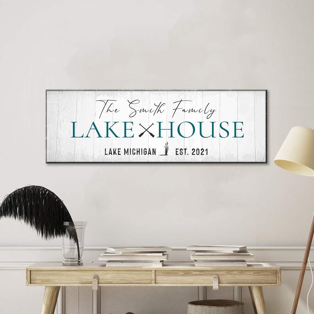 Classic Family Lake House Sign - Tailored Canvases - Flyclothing LLC