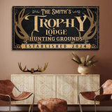 Personalized Family Antler Sign III - Tailored Canvases - Flyclothing LLC