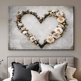 Skull and Flowers Wall Art X - Tailored Canvases - Flyclothing LLC