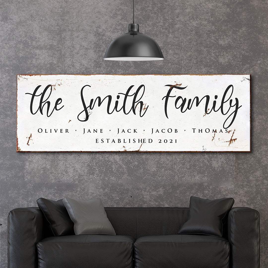 Family Sign II - Tailored Canvases - Flyclothing LLC