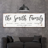 Family Sign II - Tailored Canvases - Flyclothing LLC