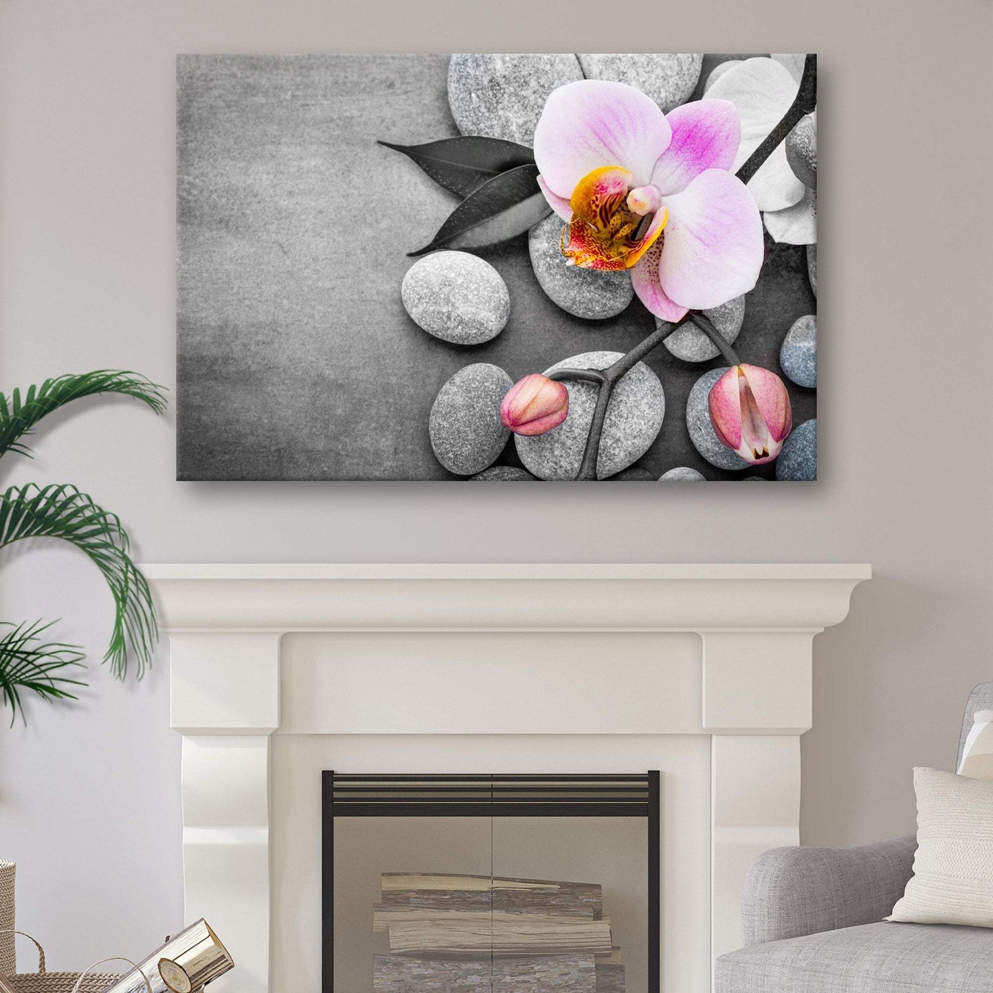 Fresh White Orchid Flower Canvas Wall Art - Tailored Canvases - Flyclothing LLC