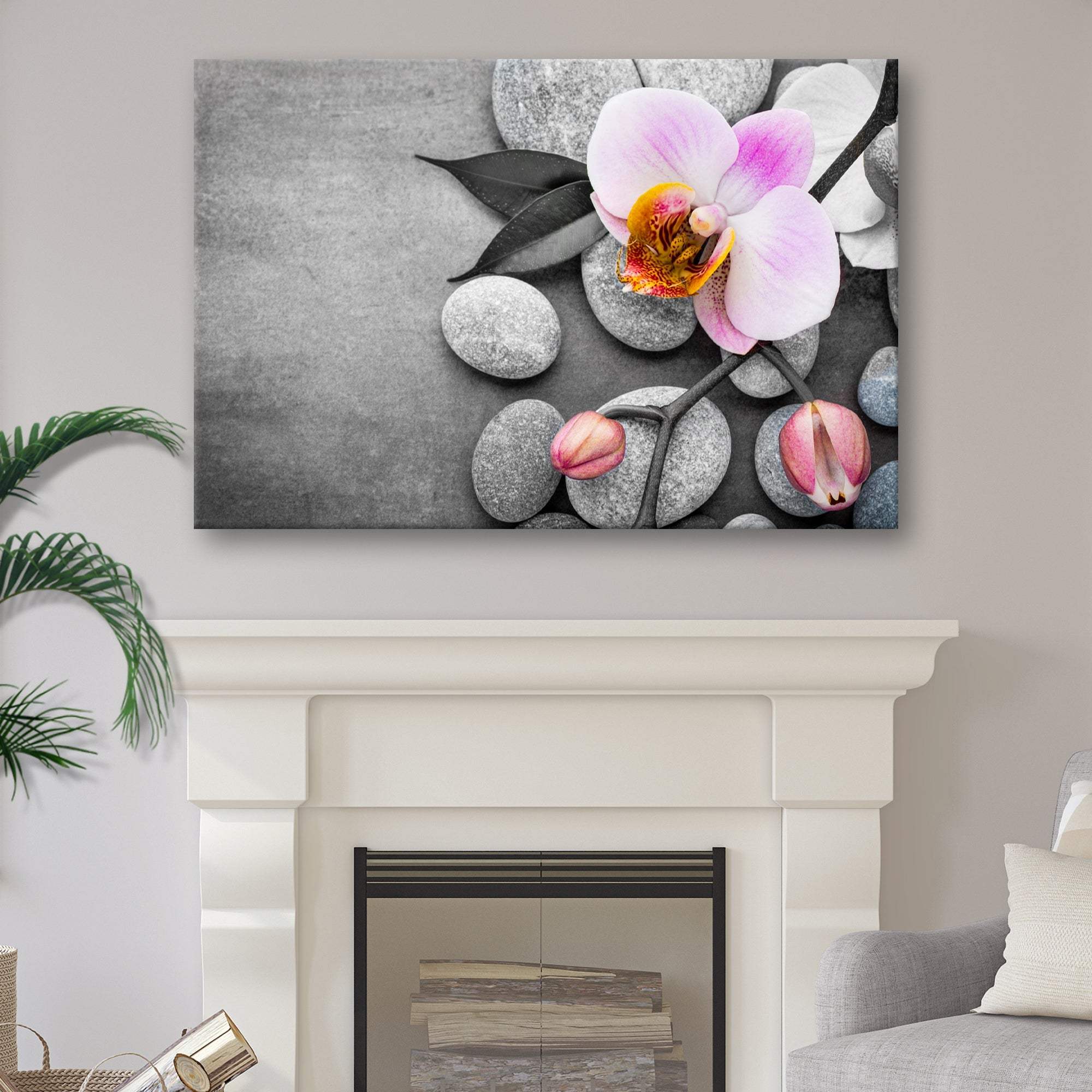 Fresh White Orchid Flower Canvas Wall Art - Tailored Canvases - Flyclothing LLC