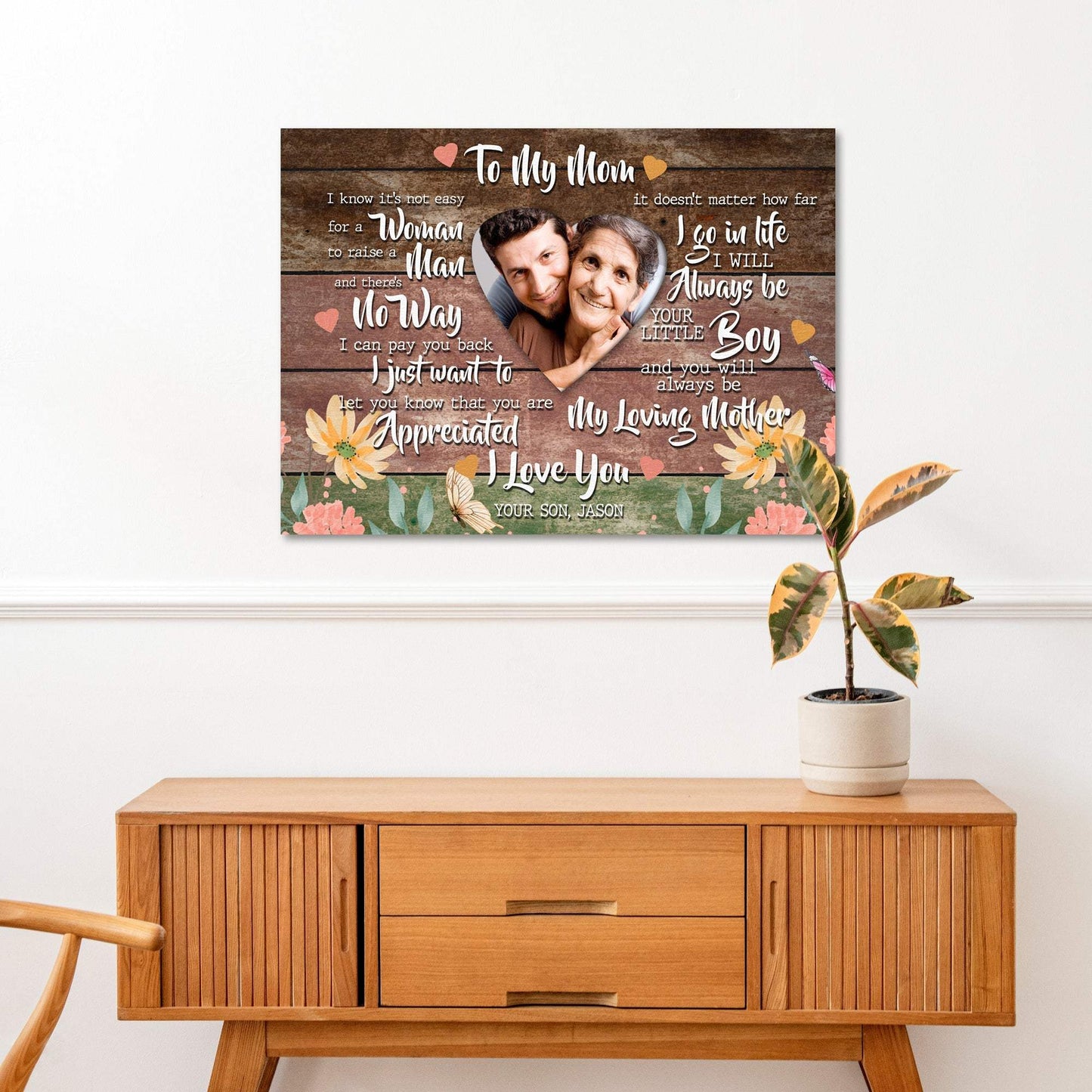 Mother's Day Sign Always My Loving Mother - Tailored Canvases - Flyclothing LLC