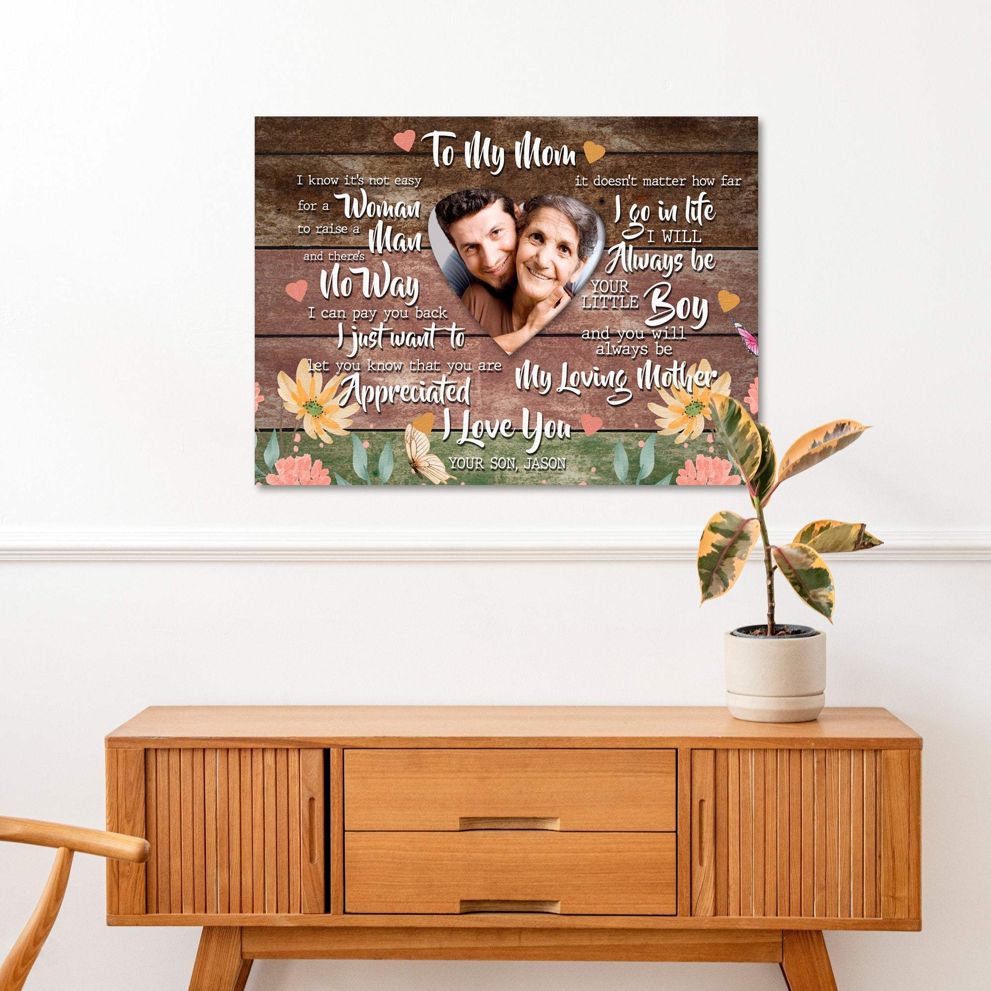 Mother's Day Sign Always My Loving Mother - Tailored Canvases - Flyclothing LLC