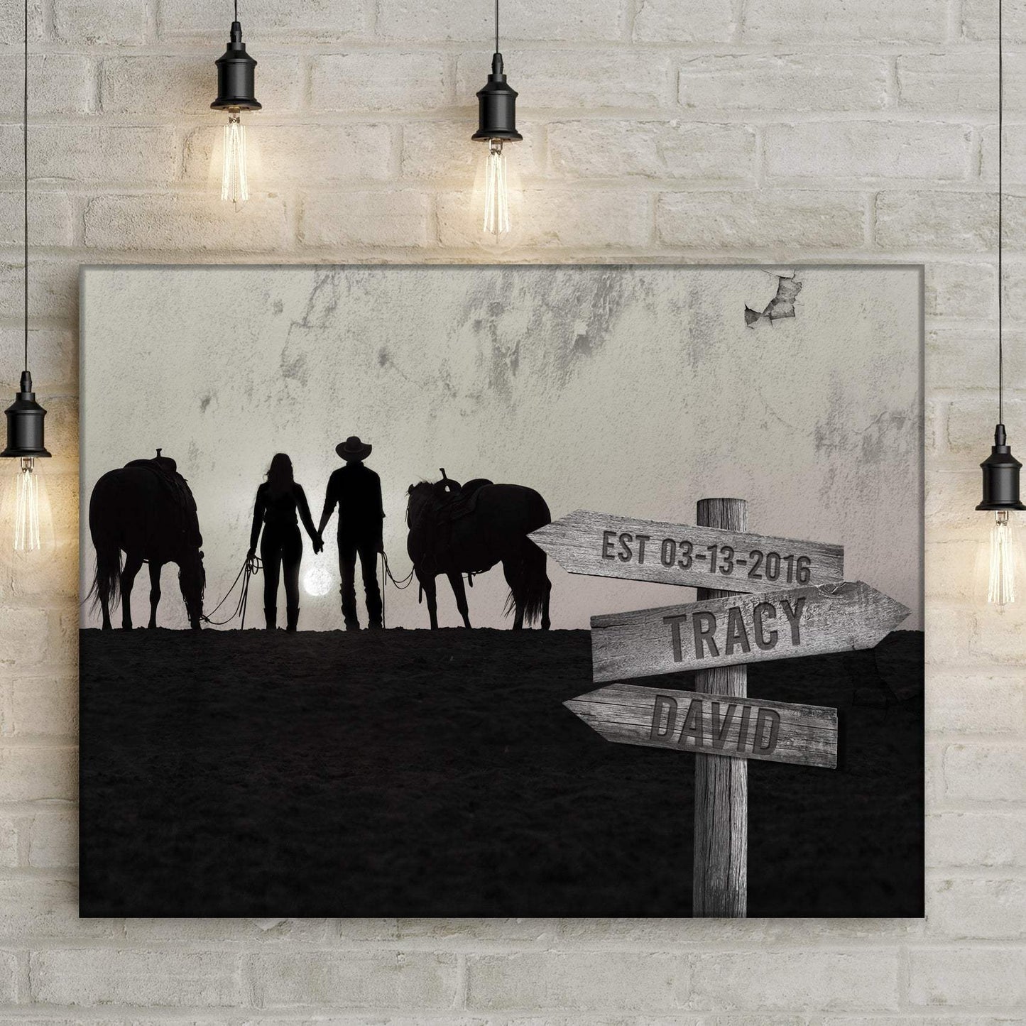 Horse Couple Sign - Tailored Canvases - Flyclothing LLC