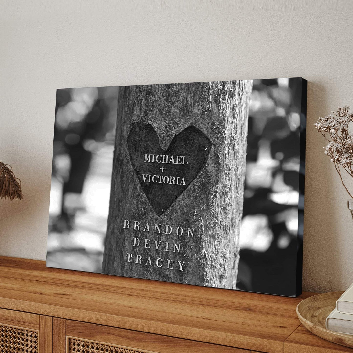 Tree Trunk Family Names Sign - Tailored Canvases - Flyclothing LLC
