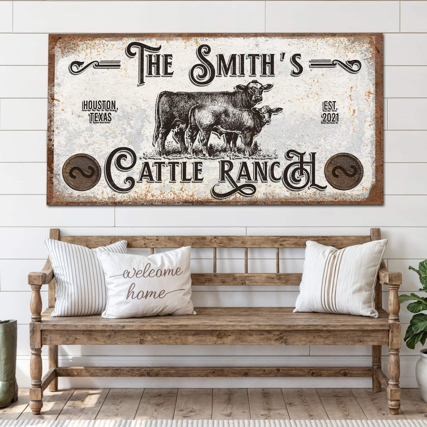 Branded Cattle Ranch Sign IV - Tailored Canvases - Flyclothing LLC