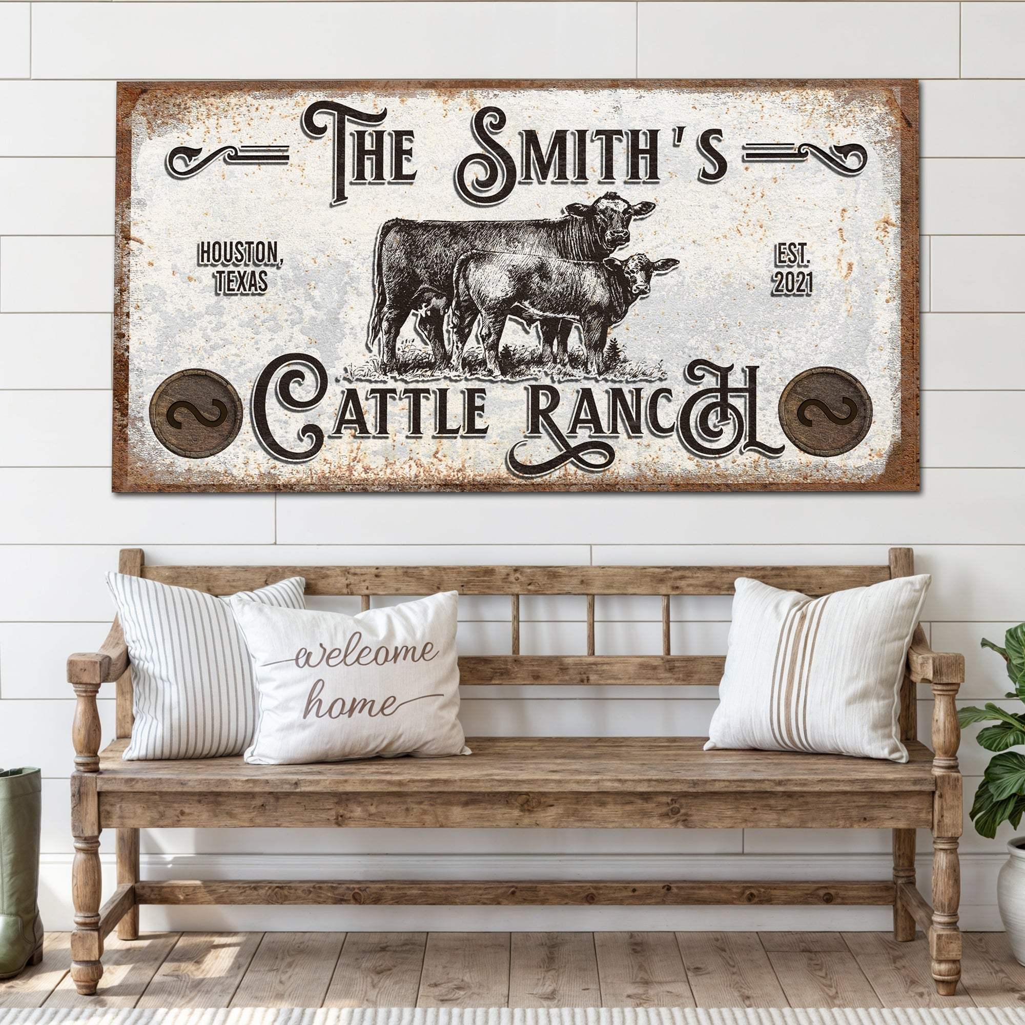 Branded Cattle Ranch Sign IV - Tailored Canvases - Flyclothing LLC