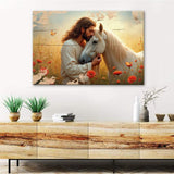 Jesus and Horse Faith Wall Art II - Tailored Canvases - Flyclothing LLC