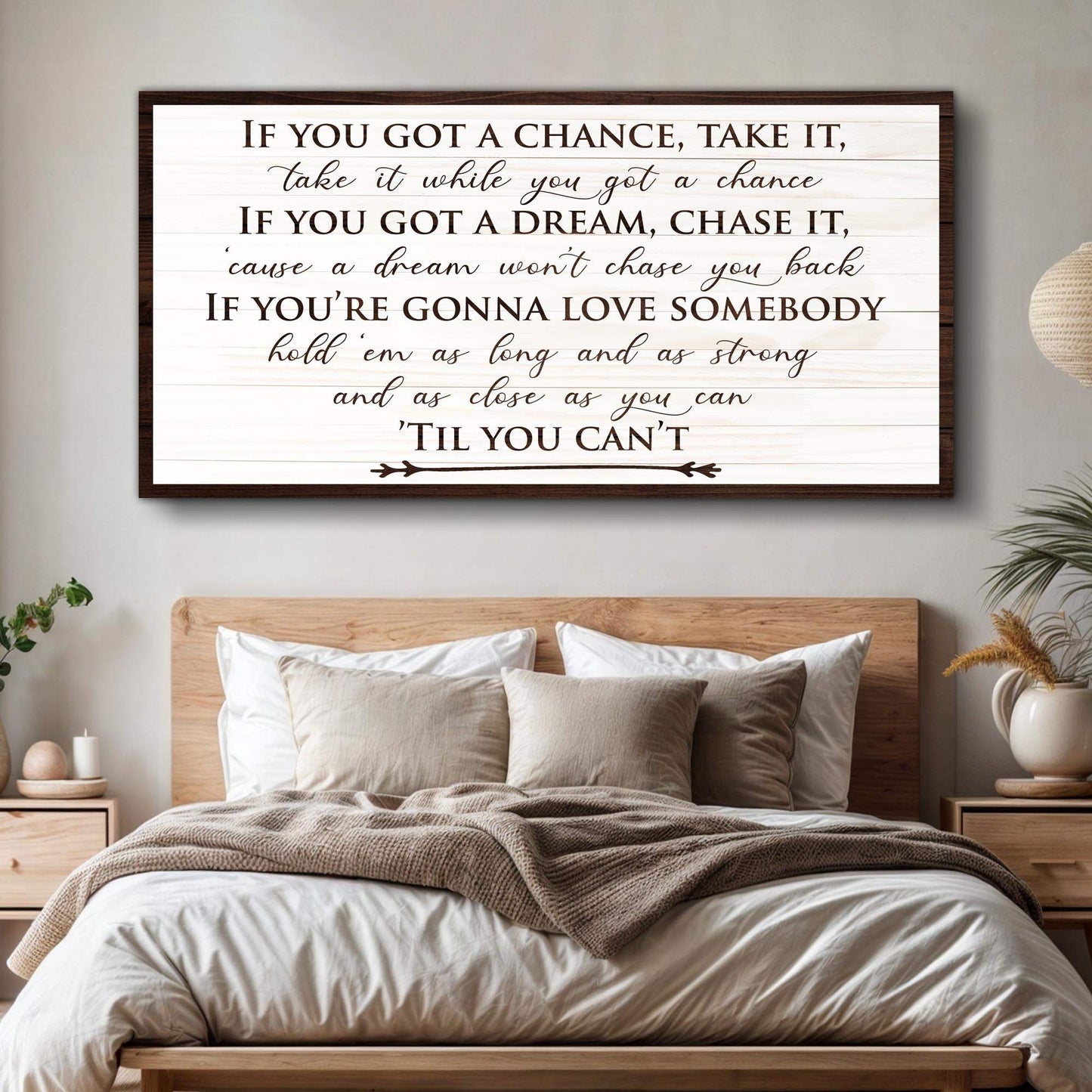 If You Got A Dream Bedroom Sign II - Tailored Canvases - Flyclothing LLC