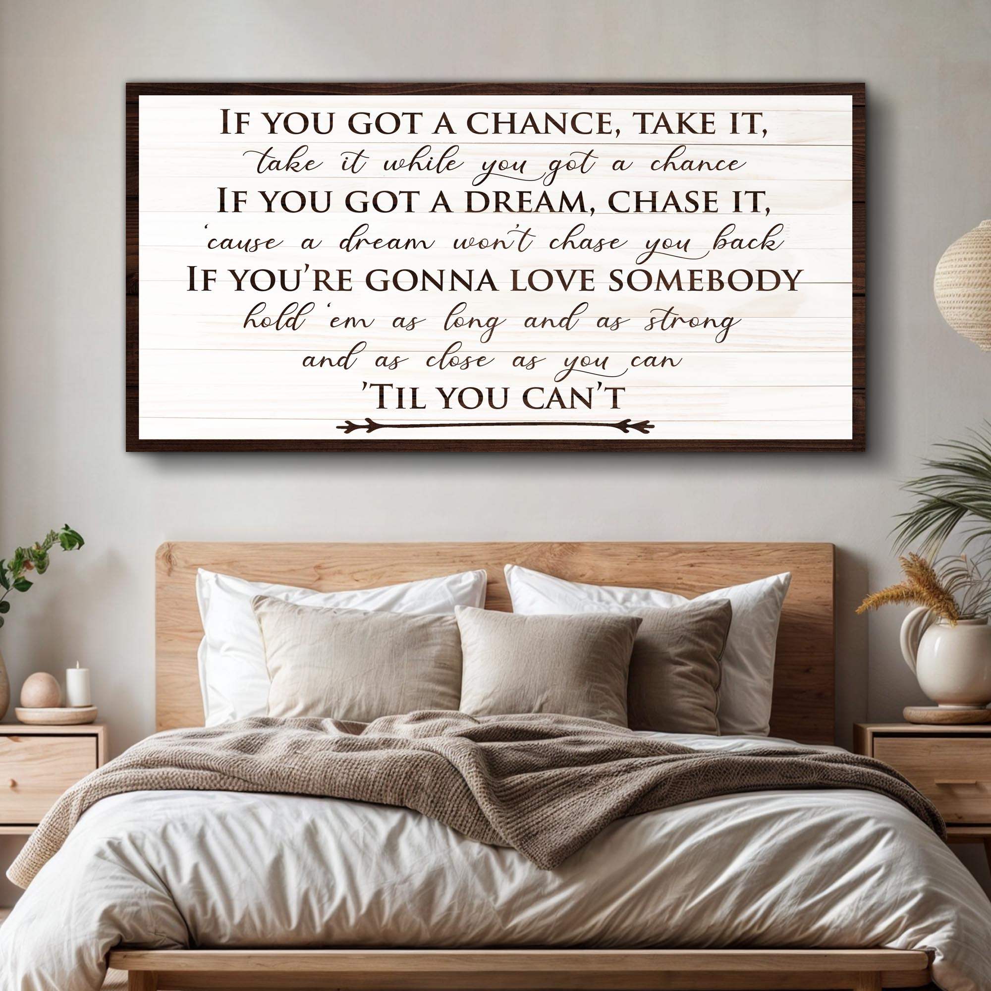 If You Got A Dream Bedroom Sign II - Tailored Canvases - Flyclothing LLC
