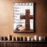 Our C.O.F.F.E.E Faith Sign V - Tailored Canvases - Flyclothing LLC
