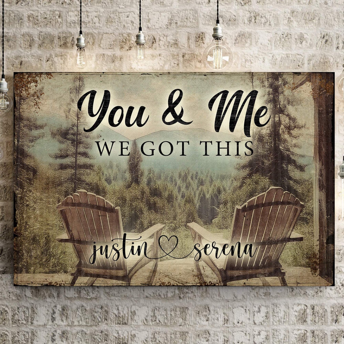 Cabin Forest Themed We Got This Couple Sign - Tailored Canvases - Flyclothing LLC