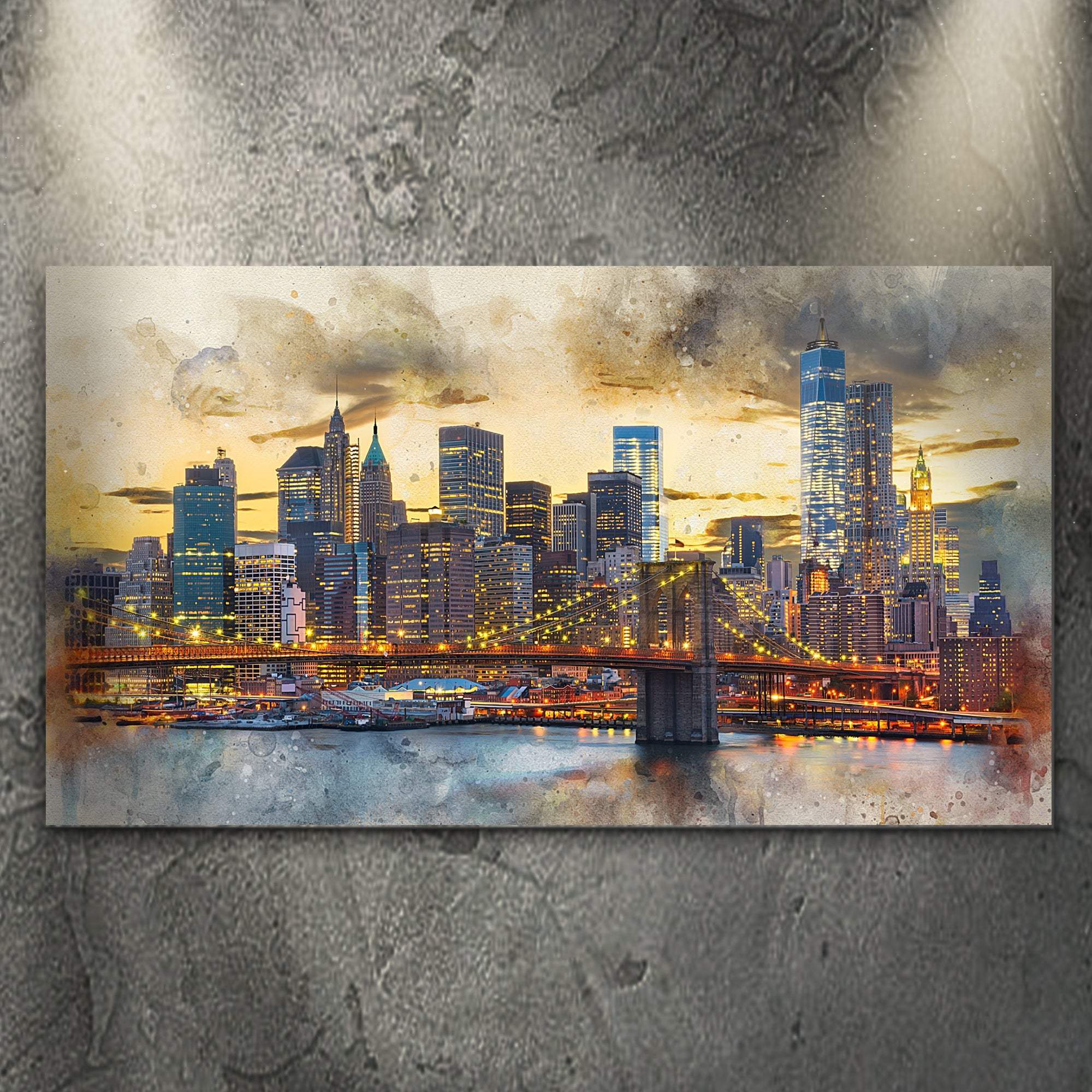 New York City Night View Canvas Wall Art - Tailored Canvases - Flyclothing LLC