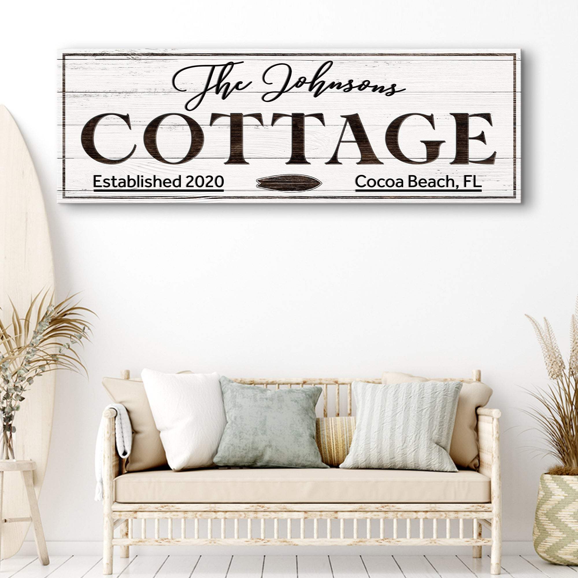 Cottage Beach House Sign - Tailored Canvases - Flyclothing LLC