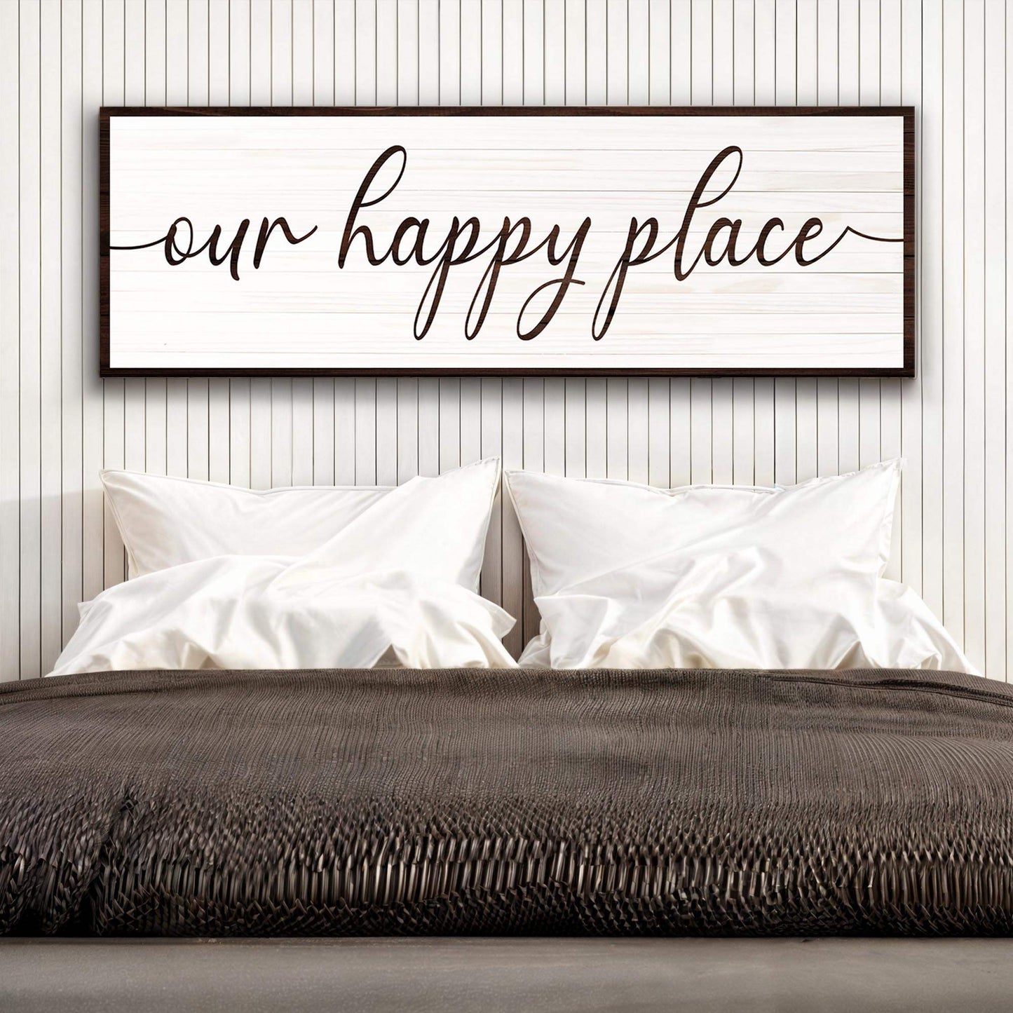 Our Happy Place Sign II - Tailored Canvases - Flyclothing LLC