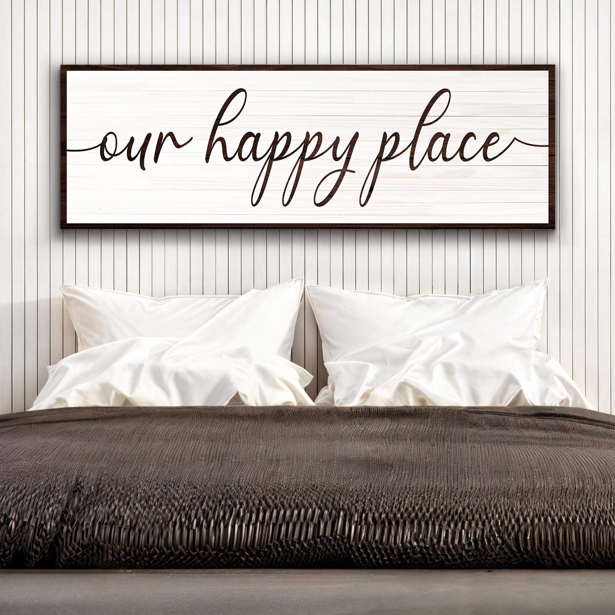 Our Happy Place Sign II - Tailored Canvases - Flyclothing LLC
