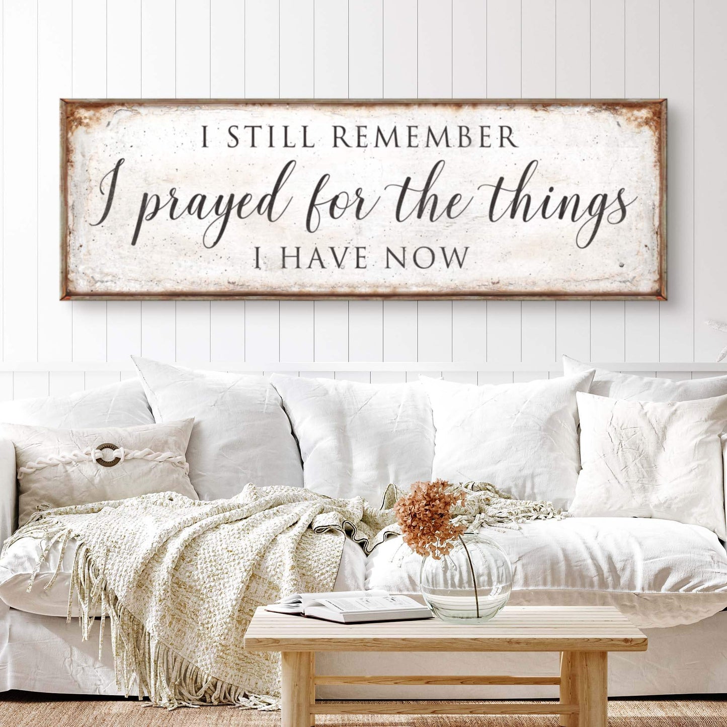 Prayed For The Things I Have Now Faith Sign II - Tailored Canvases - Flyclothing LLC