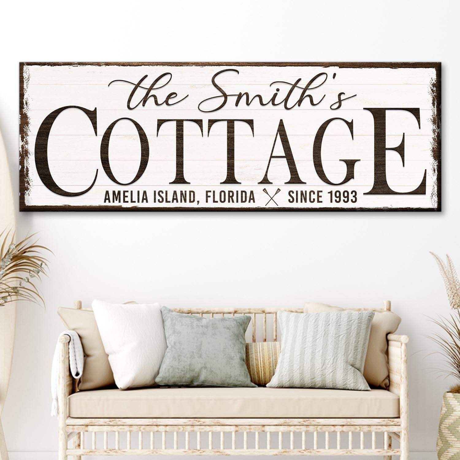 Cottage Beach House Sign II - Tailored Canvases - Flyclothing LLC