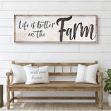 Life Is Better On The Farm Sign VIII - Tailored Canvases - Flyclothing LLC