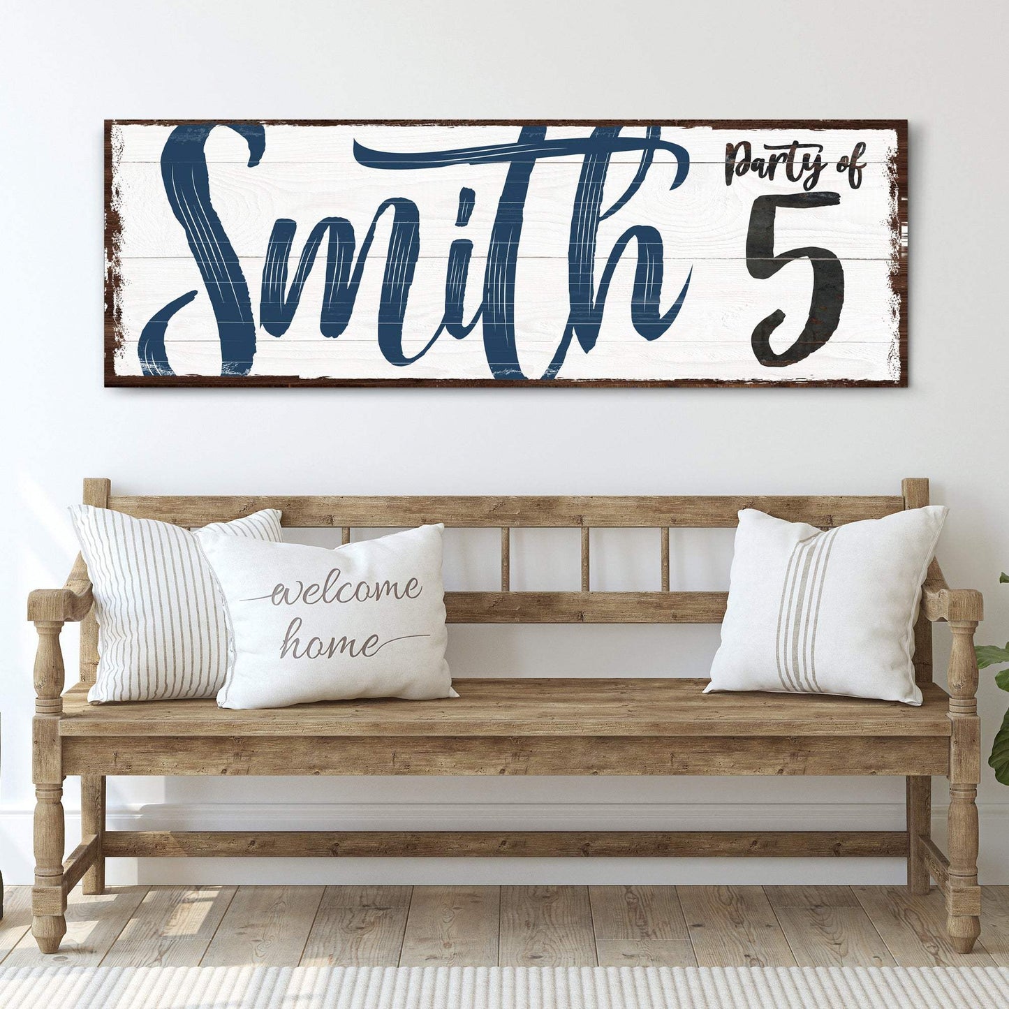 Personalized Party of Family Sign - Tailored Canvases - Flyclothing LLC