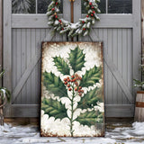 Christmas Holly Wall Art - Tailored Canvases - Flyclothing LLC