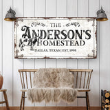 Homestead Sign IX - Tailored Canvases - Flyclothing LLC