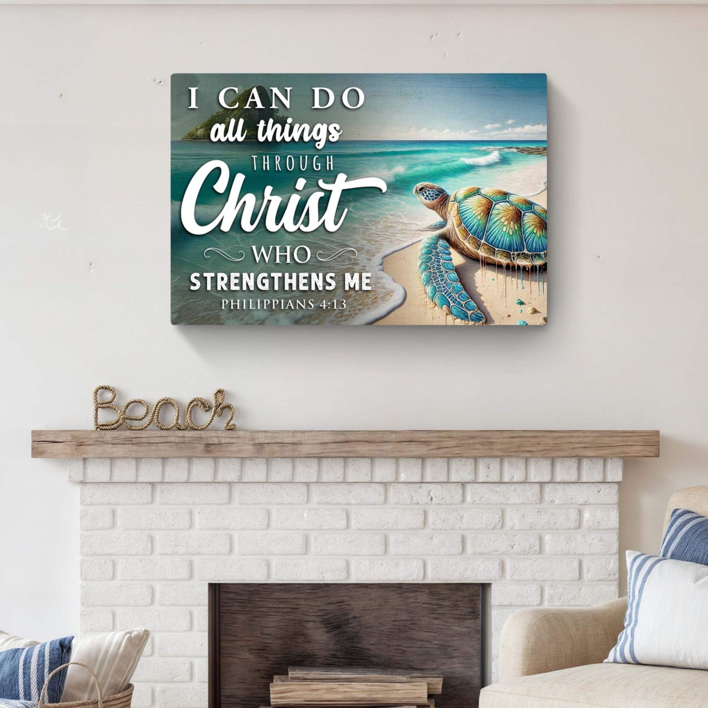 I Can Do All Things Faith Sign II - Tailored Canvases - Flyclothing LLC