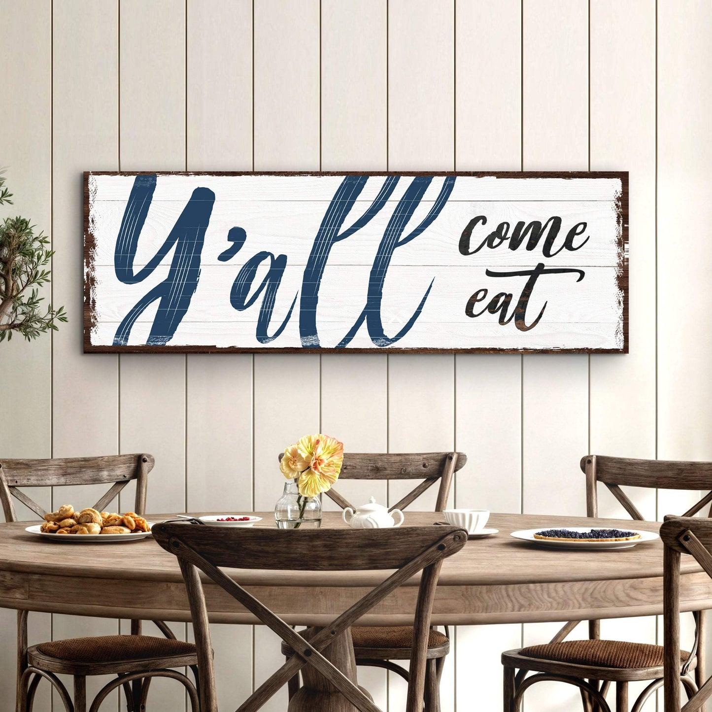 Y'all Come Eat Kitchen Sign II - Tailored Canvases - Flyclothing LLC