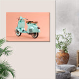 Scooter Motorcycle Rare Vespa Canvas Wall Art - Tailored Canvases - Flyclothing LLC
