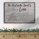 Galatians 5:22-23 - The Fruit Of The Spirit Sign III - Tailored Canvases - Flyclothing LLC