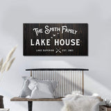 Rustic Family Lake House Sign - Tailored Canvases - Flyclothing LLC