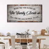Bless The Food Before Us Kitchen Sign - Tailored Canvases - Flyclothing LLC