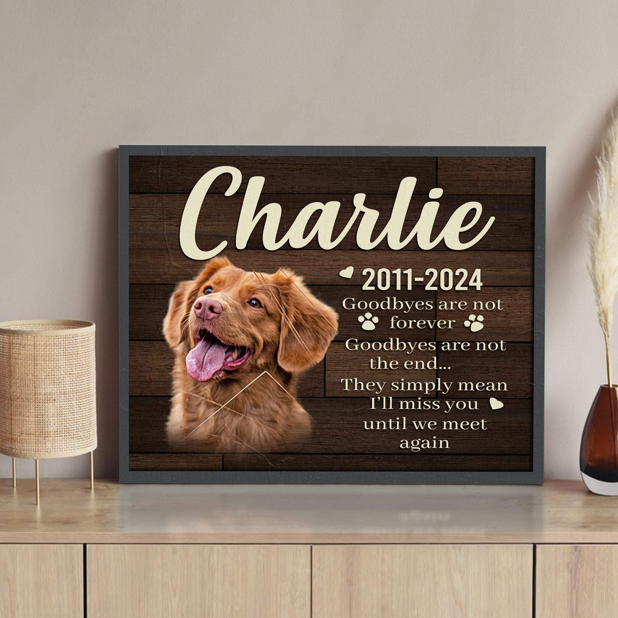 Pet Memorial Sign VIII - Tailored Canvases - Flyclothing LLC