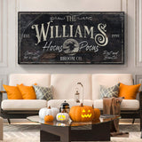 Personalized Hocus Pocus Halloween Sign II - Tailored Canvases - Flyclothing LLC