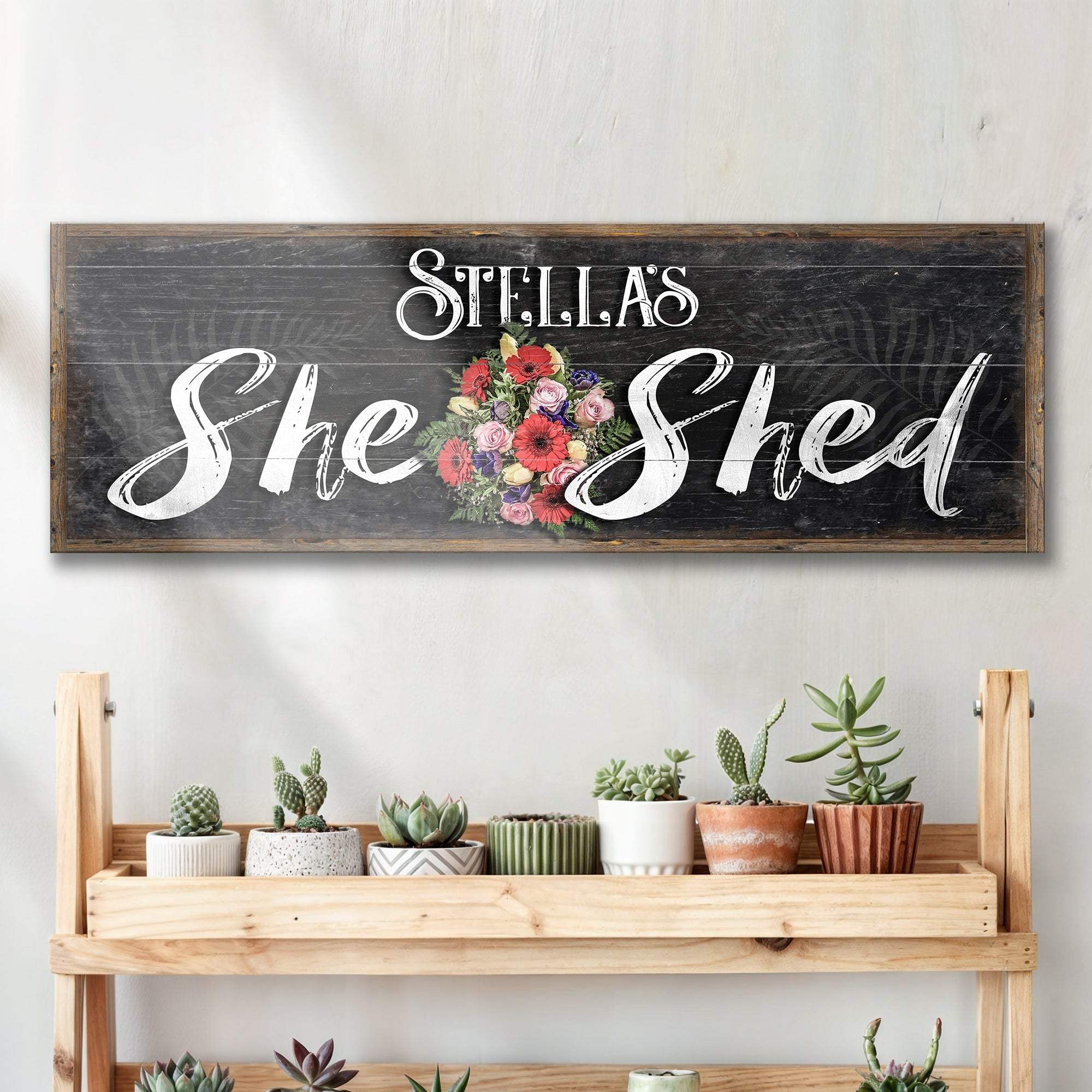 Personalized She Shed Sign VI - Tailored Canvases - Flyclothing LLC