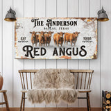 Red Angus Sign - Tailored Canvases - Flyclothing LLC