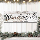 It's the most Wonderful Time of the Year Christmas Sign V - Tailored Canvases - Flyclothing LLC