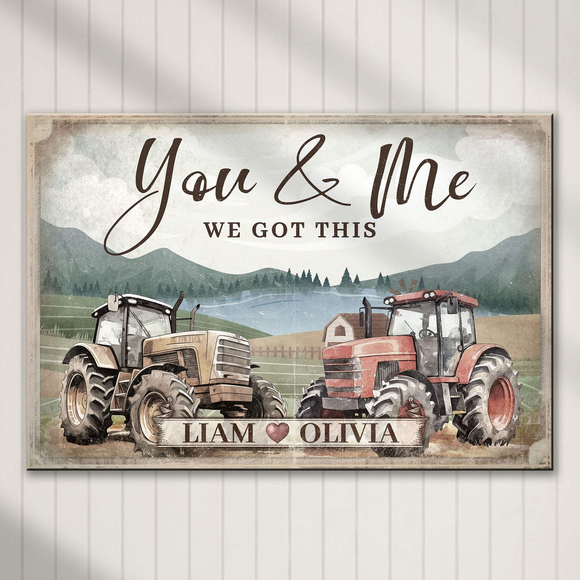 Tractor Themed We Got This Couple Sign - Tailored Canvases - Flyclothing LLC